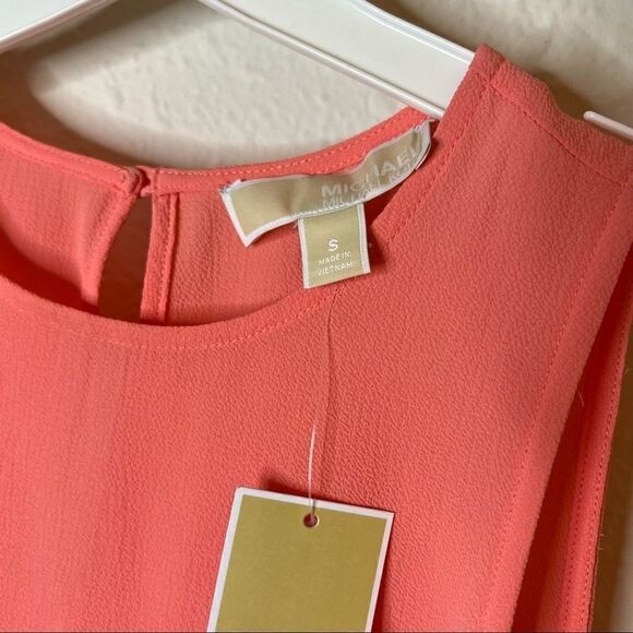 MICHAEL Michael Kors Cold-Shoulder Short Sleeve Blouse Top Size S - Picture 6 of 8